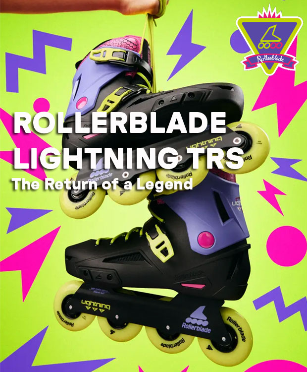 Rollerblade Inlineskates Lightning TRS 80 (Schwarz/Lila/Rosa/Lime)