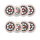 Inlineskate Wheel and Bearing Kit for Rollerblade Tempest 100 "Training"