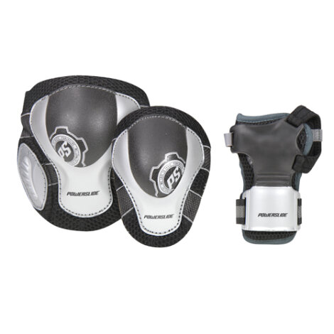Powerslide Inline Skate Protection Set Pro Air silver Size XL
