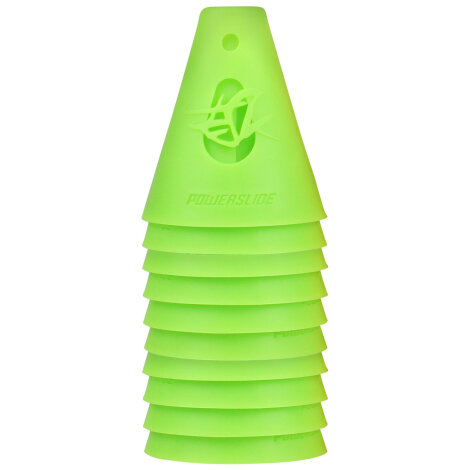 Powerslide Inlineskate Slalom-Pylonen/Cones 10er-Pack Grün