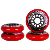 Powerslide Inliner Rolle Hurricane 76mm/85a Rot (4er-Pack)