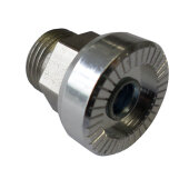 Micro Mobility silver push button