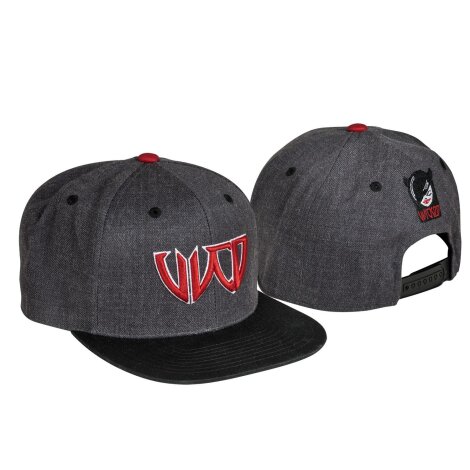 WCD Wicked Logo Cap (grau/schwarz/rot)