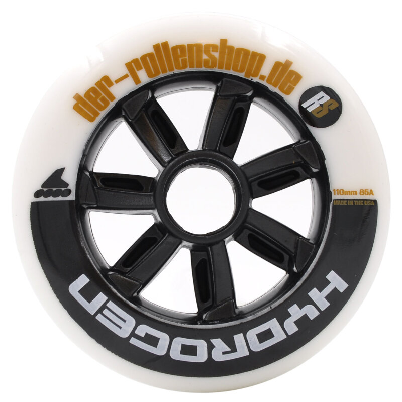 6 Roues Rollerblade Hydrogen 110mm/85a - Pour Patins Adultes - Noyau Rainuré - Made In USA