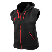 Chaya Sleeveless Hoodie (Zip Vest) schwarz