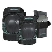 Powerslide Schützerset Inlineskate STANDARD Damen (schwarz/türkis) XL