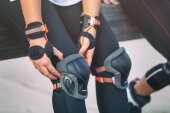 Powerslide Schützer-Set Inlineskate PRO Series Damen (schwarz/grau/pfirsich) XL