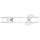 Powerslide Elite Casted Aluminium Trinity Schiene (weiß) 3x110