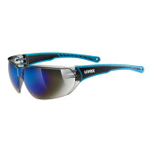 Uvex Sportbrille Sportstyle 204 blau, blau verspiegelt S3