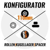 110mm Inline Skate Rollen Set-Konfigurator