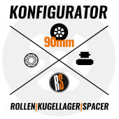 90mm Inliner Rollen Set-Konfigurator