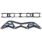 Powerslide Racing Schiene 3X4 - 4x110mm (Titanium/Blau)