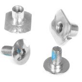 Powerslide Next Cuff Screws (silver, 2-pack)