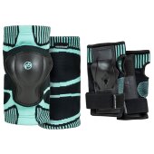 Powerslide Skate Protection Dual Pack Onesie black/turquoise