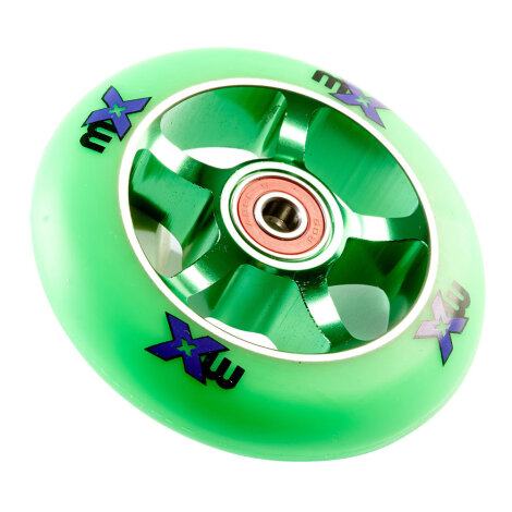Micro Stuntscooter Wheel Metalcore 100mm (Abec 9) Green/Green