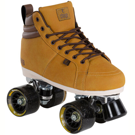 Yellow PU Replacement Wheel Rollerblade Skating Inline Skate Shoes 90A 80mm 
