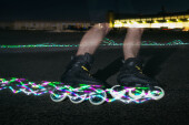 Powerslide Inline Skate LED-Wheel Fothon Graphix 110mm (colourful| right)