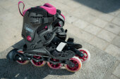 Powerslide Inline Skates Doop Purple Dusk 90 schwarz, pink 43-49