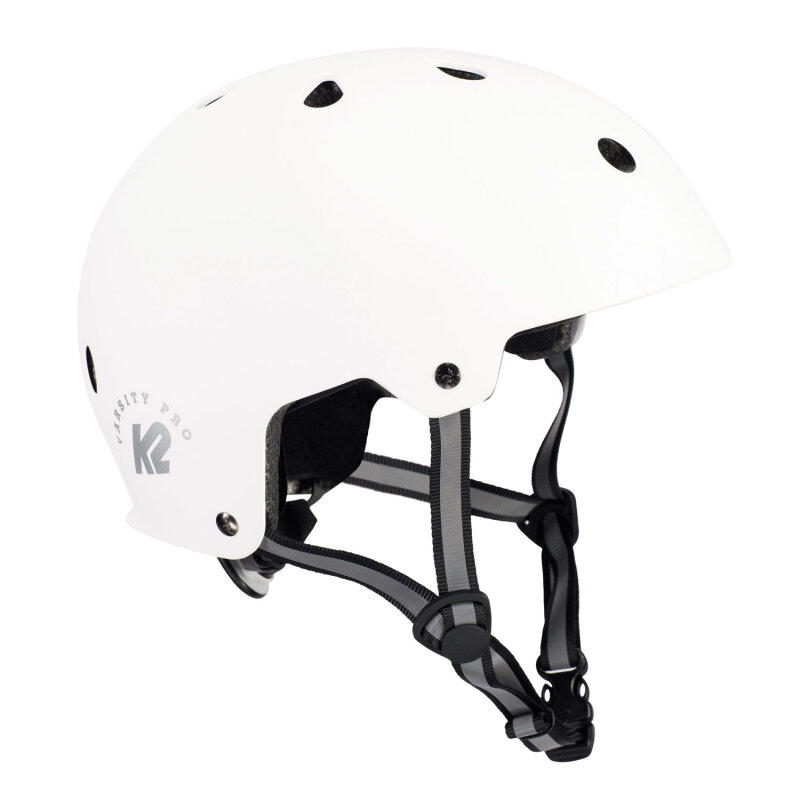 Casque K2 Varsity Pro – Mixte, ABS Léger, Mousse EPS, Ajustement Micro, Bande Réfléchissante – Pour Skate, Vélo, Patin – Certifié DIN EN 1078