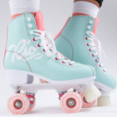 Rio Roller Roller Skates Script teal/coral