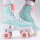 Rio Roller Roller Skates Script teal/coral