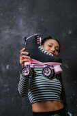Chaya Roller Skates Melrose Black Pink 42