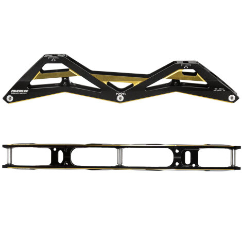 Powerslide Race Schiene 3X4 - 3x125mm - 13.0 (Schwarz/Gold)