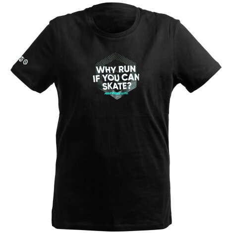 Powerslide T-Shirt Why Run (schwarz) L