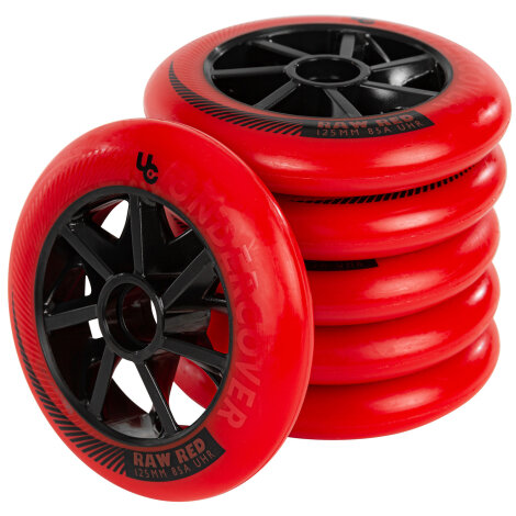 Undercover Rollen Raw Red 125mm (6er-Pack)
