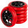 Undercover Rollen Raw Red 125mm (6er-Pack)