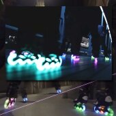 Luminous LED-Wheels 100mm White Glow (Set of 3)