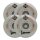 Luminous Leuchtrolle 80mm Weiß Pearl (4er-Pack)