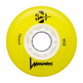 LUMINOUS LED-Wheels 76mm Yellow (Set of 4)