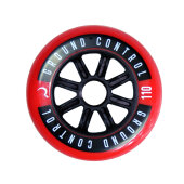 GROUND CONTROL Inlineskate wheel 110mm/85a red/black (Set...