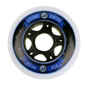 GROUND CONTROL Inline Skate wheel 80mm/85a white (Set of 4)
