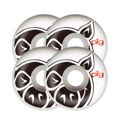 PIG Wheels Skateboard Rolle Pig Head 101a weiss (4er-Pack)