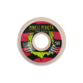 Powell-Peralta Skateboard Rolle Park Ripper PF 58mm/84b/104a weiss rot (4er Set)