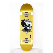 Smile The Coin Skateboard Complete 7.75" schwarz/gold