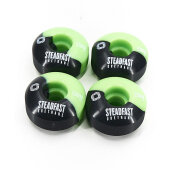Steadfast Skateboard wheel 50-50 | Black-Green 100A (Set...