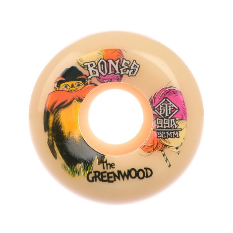 Bones Skateboard Rollen STF The Greenwood 52mm/99A V5 Sidecut (4er Set)