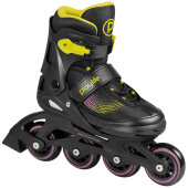 Playlife Kinderskates Joker Yellow Glow Combo - inkl. Schützerset 37-40