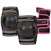 Playlife Kinderskates Joker Yellow Glow Combo - inkl. Schützerset 37-40