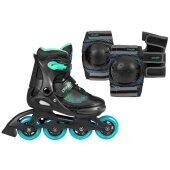 Playlife Kinderskates Joker Blue Sky Combo - inkl. Schützerset 37-40