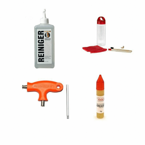 Cleaning kit for ball bearings
