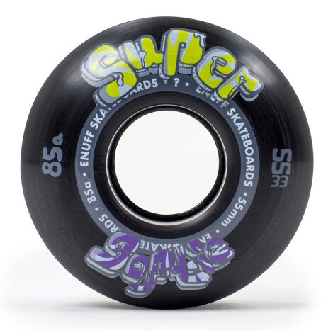 Enuff Skateboardwheels Super Softie Wheels Black 55mm (4er-Pack)