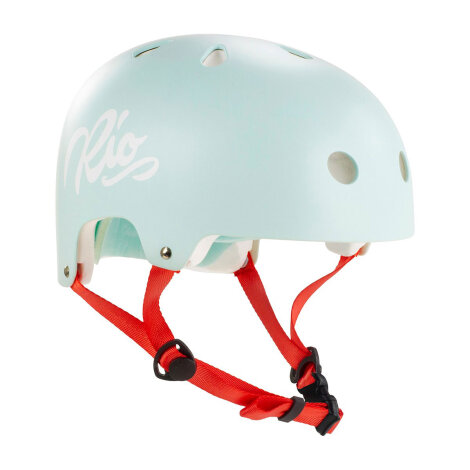 Rio Roller Skating Helmet Script Teal