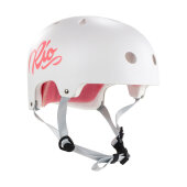 Rio Roller Helm Script Weiß