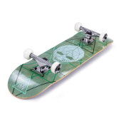 Enuff Skateboard Geo Skull Complete Grün