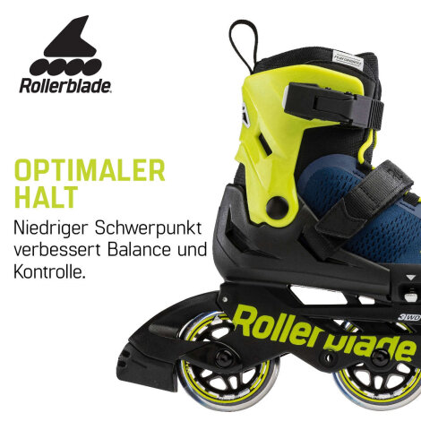 Rollerblade Microblade 3WD Inline Skates Für Kinder – Verstellbar, 3-Rollen, Für Anfänger & Fortgeschrittene