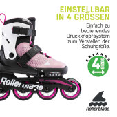 Rollerblade Microblade Youth Skates (Pink/White)